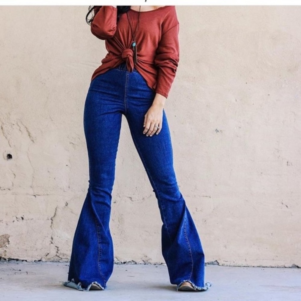 Lucky & blessed bell bottoms
